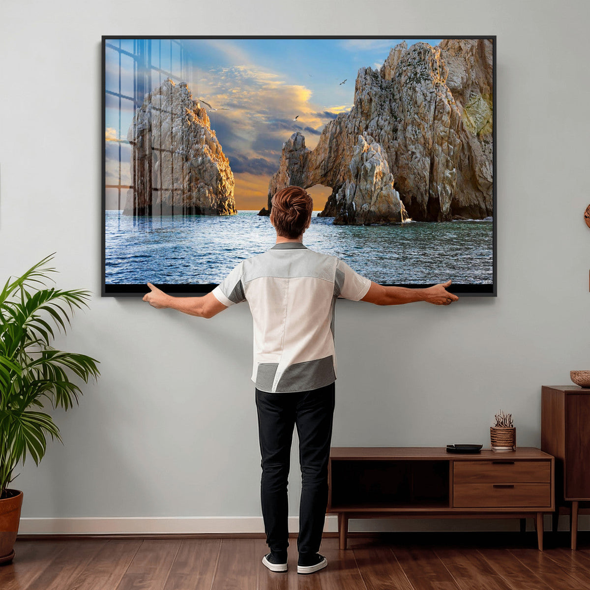 The Arch Cabo San Lucas Ocean Arch Wall Art Canvas Print,
