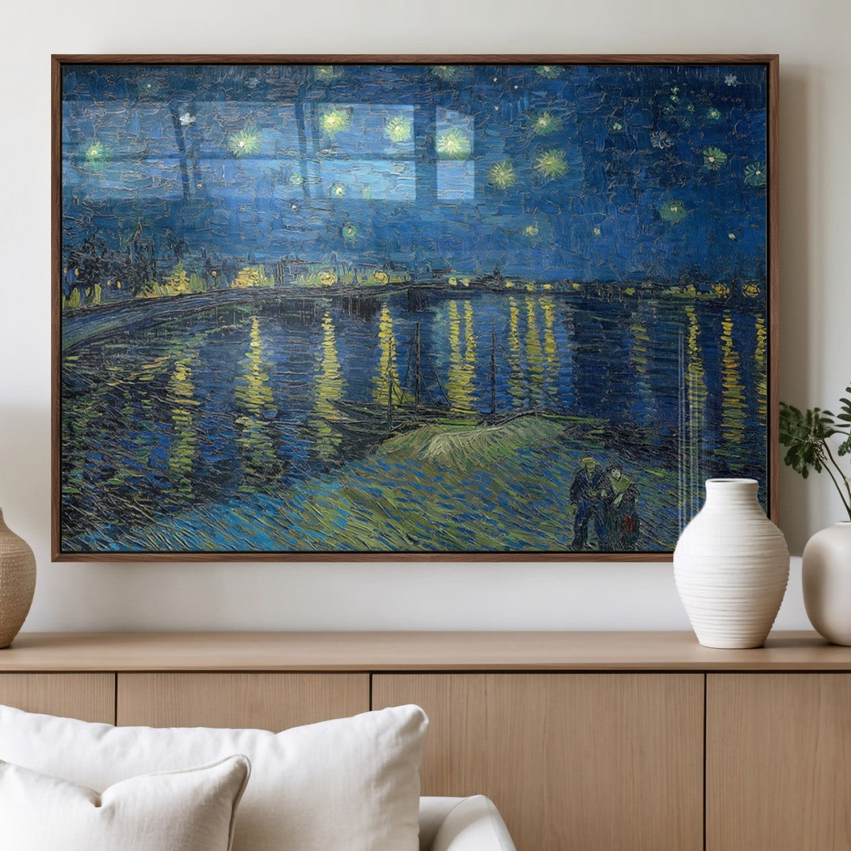 Vincent van Gogh Starry Night over the Rhone Abstract Wall
