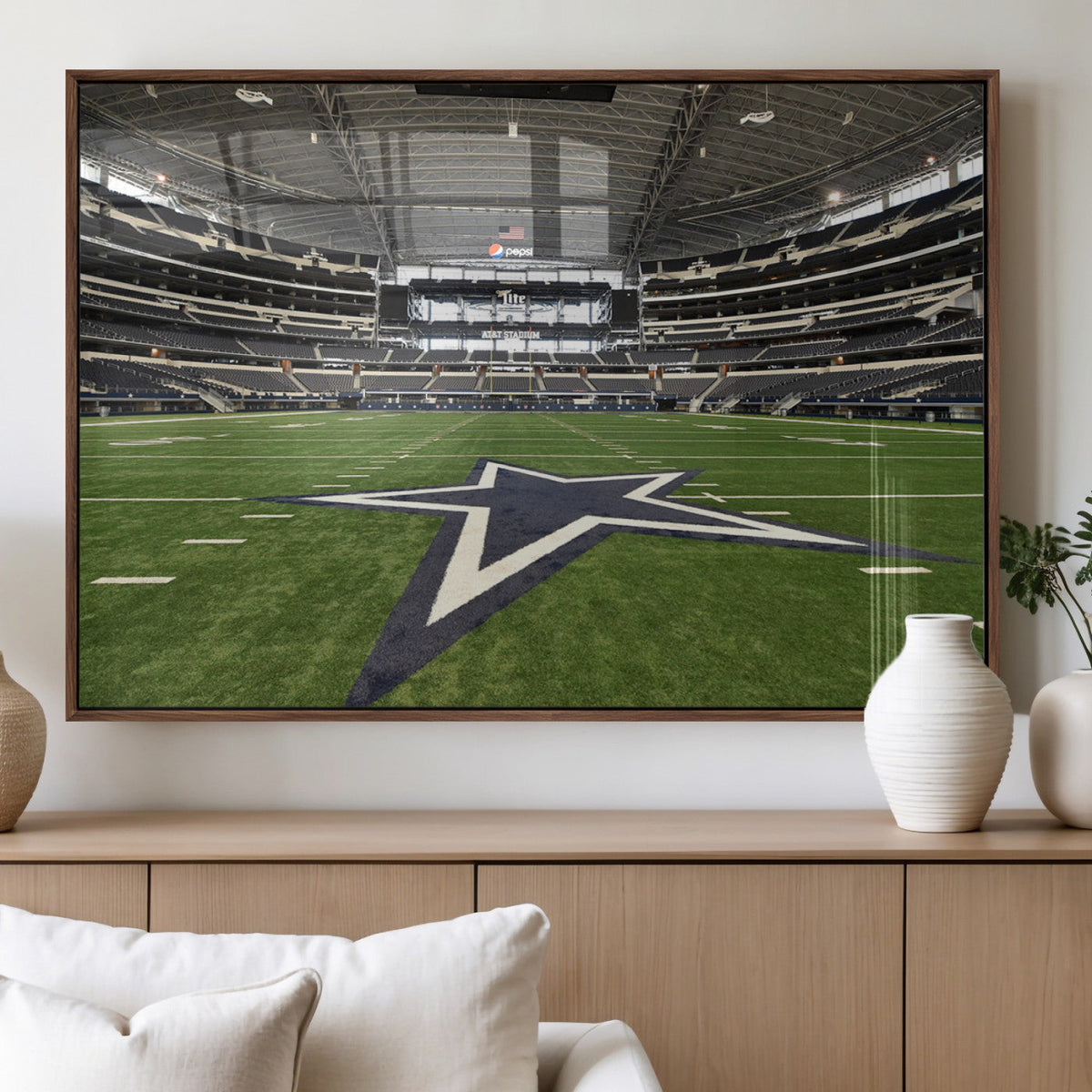 Dallas Cowboys Football Team Print - Arlington AT&T Stadium