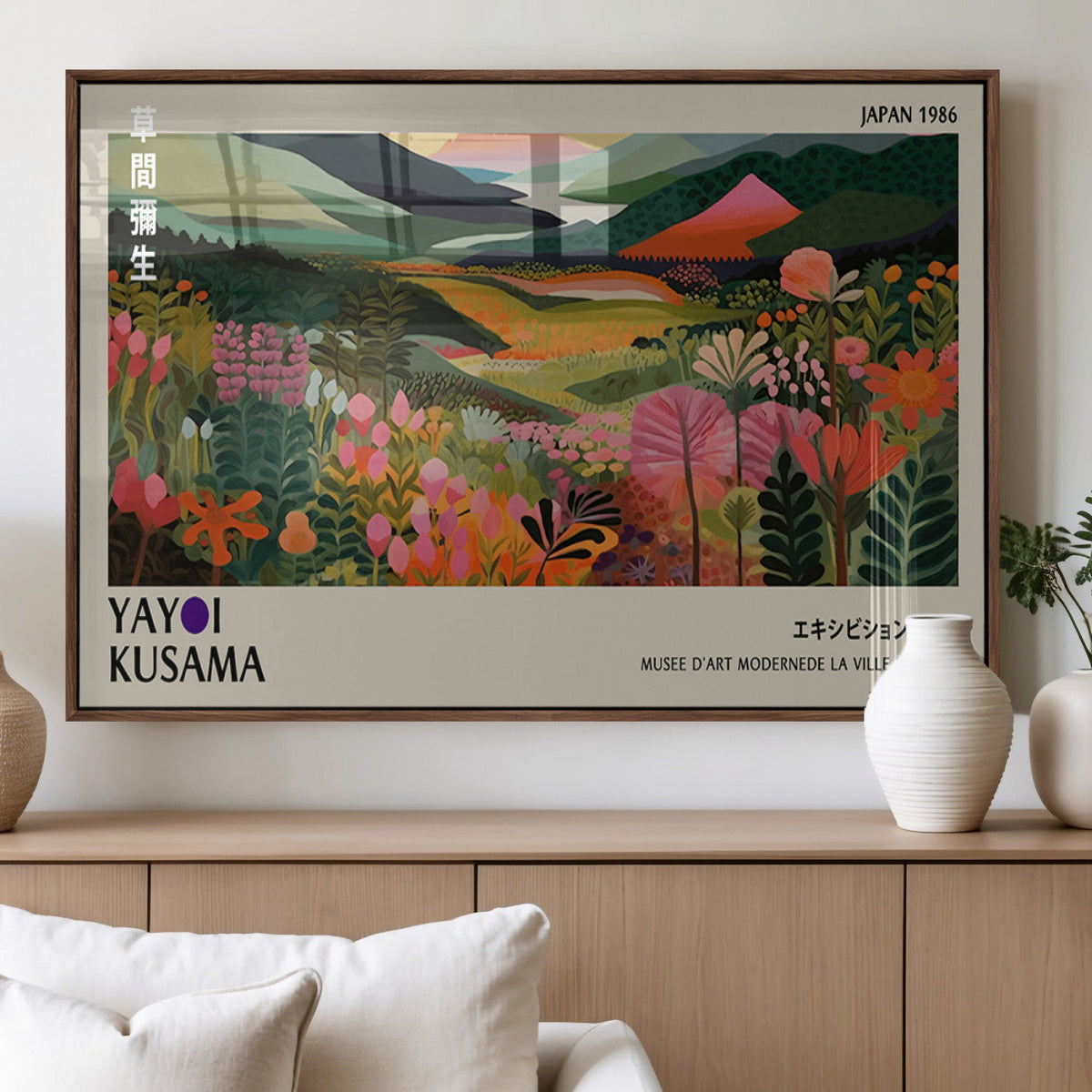 Yayoi Kusama Japan 1986 Wall Art Canvas Print – Vibrant