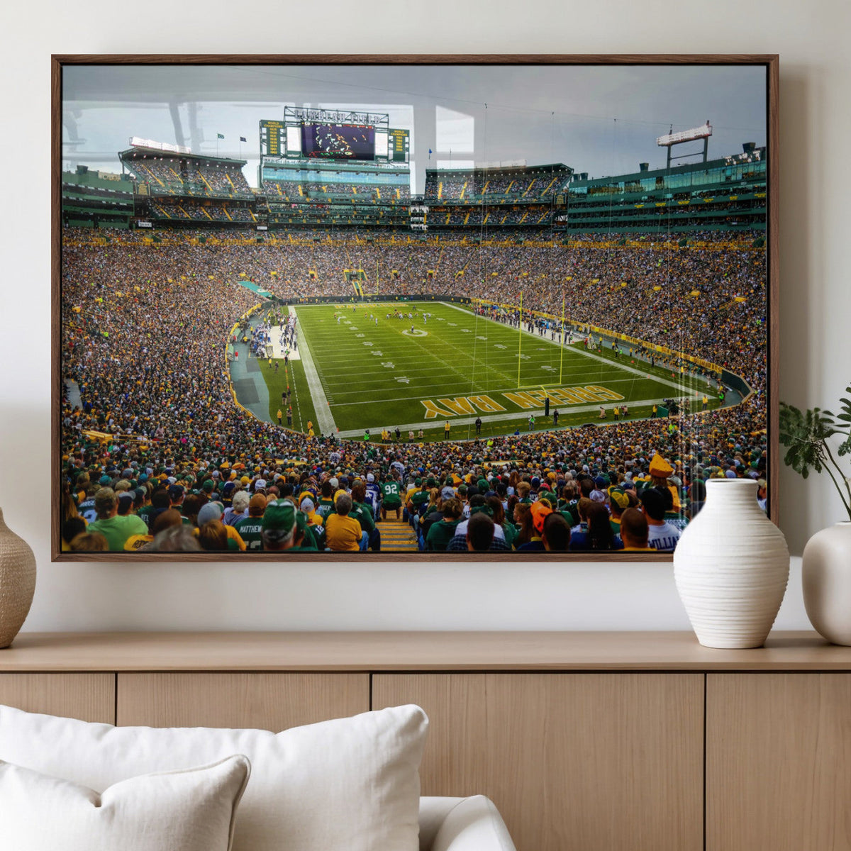 Green Bay Packers Lambeau Field Stadium Wall Art Canvas