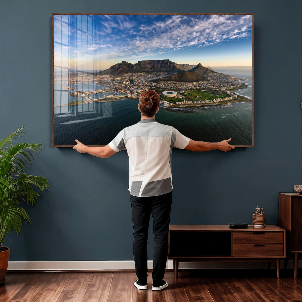 Cape Town Wall Art Canvas Print – Table Mountain Coastal
