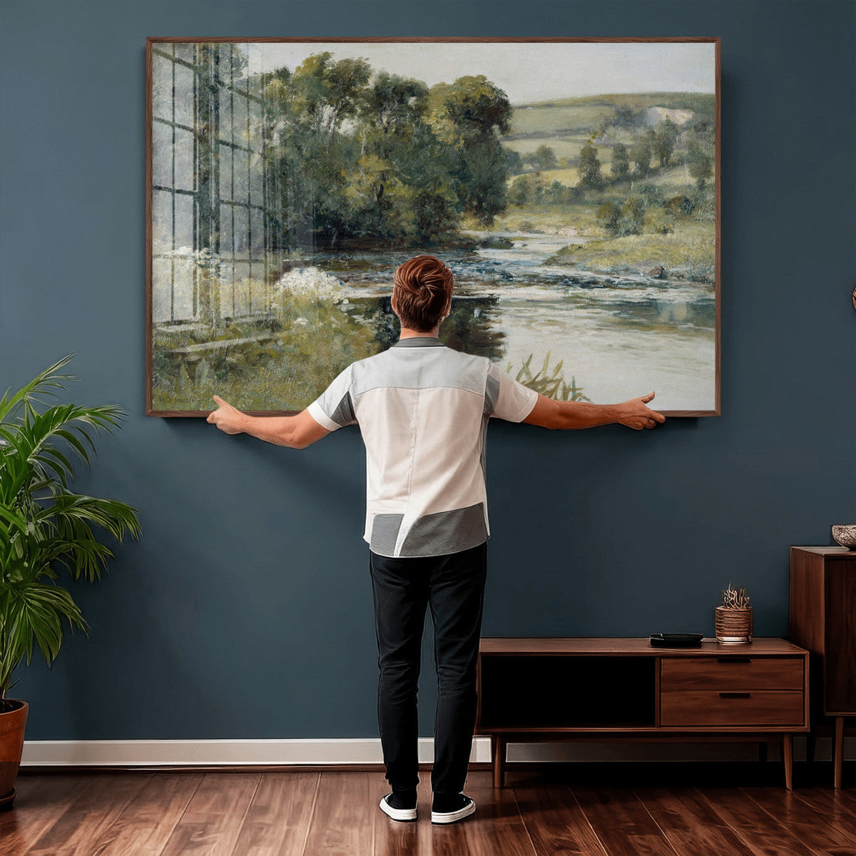 Edward Mitchell Bannister Streamside Wall Art Canvas Print
