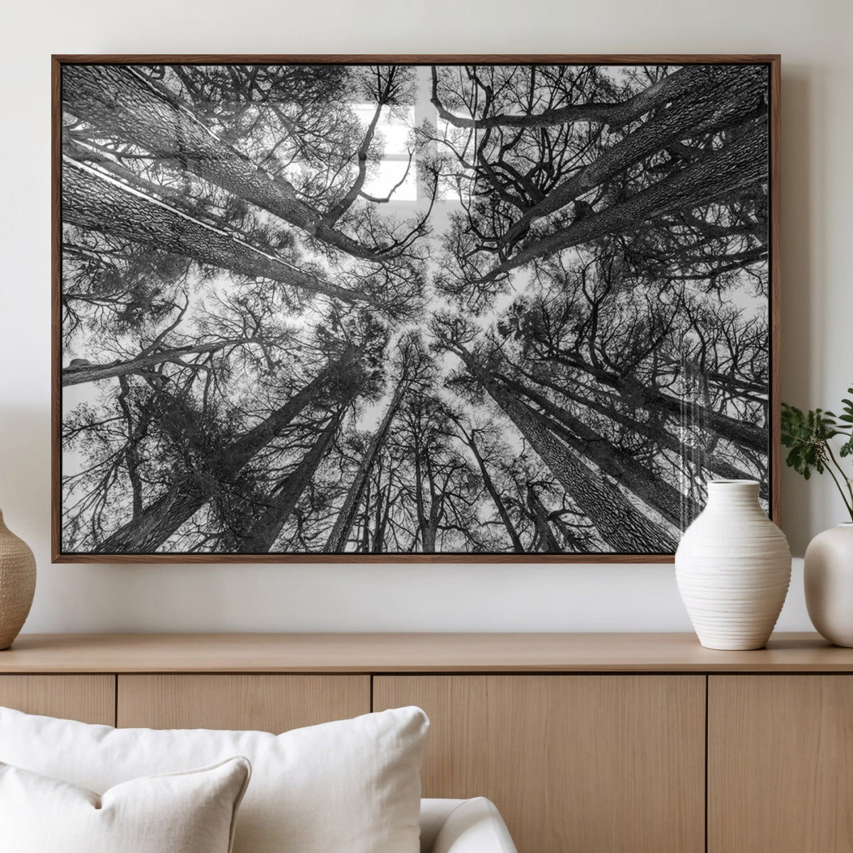 Trees Contemporary Art Canvas Print