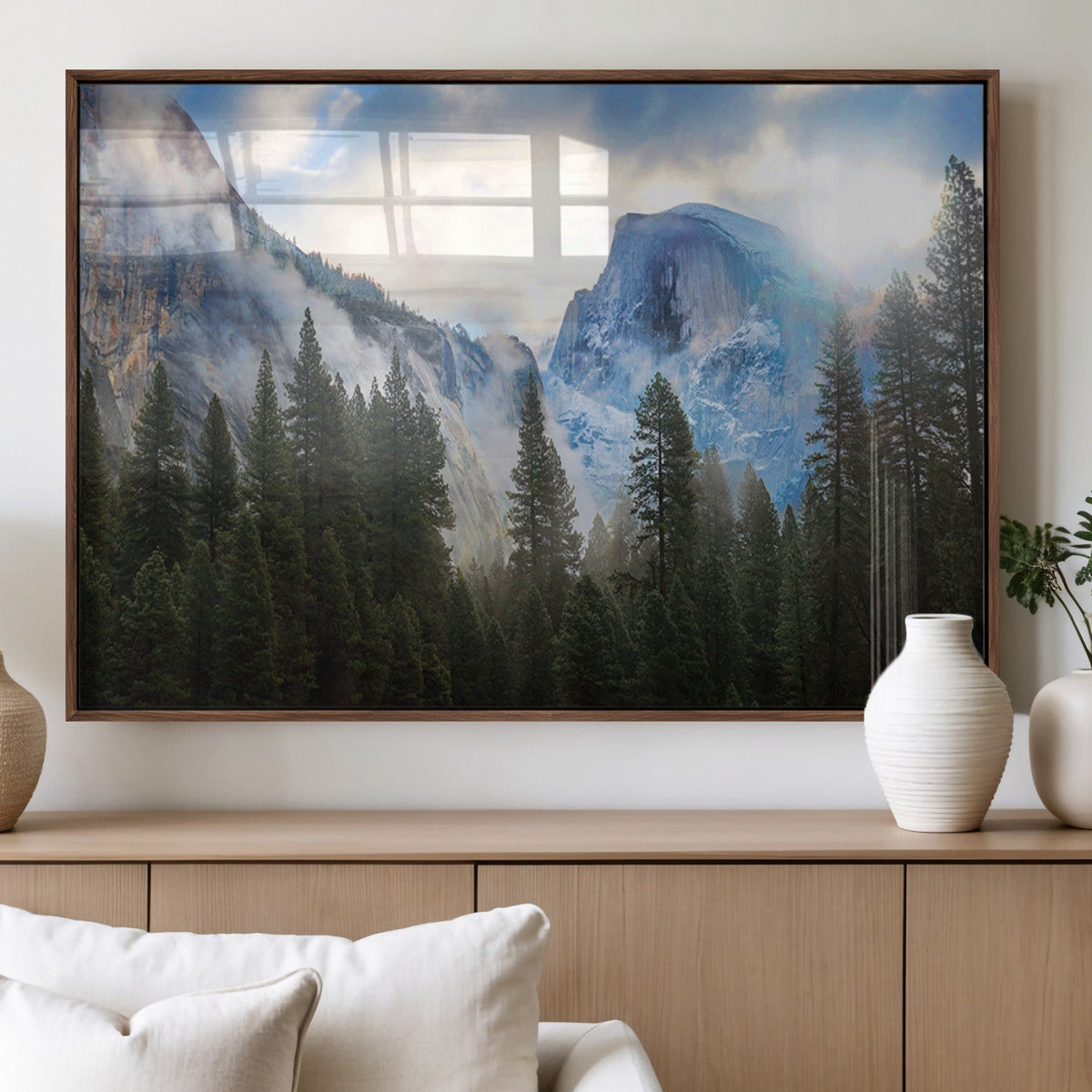 Half Dome Yosemite Calinia Wall Art Canvas Print El Capitan