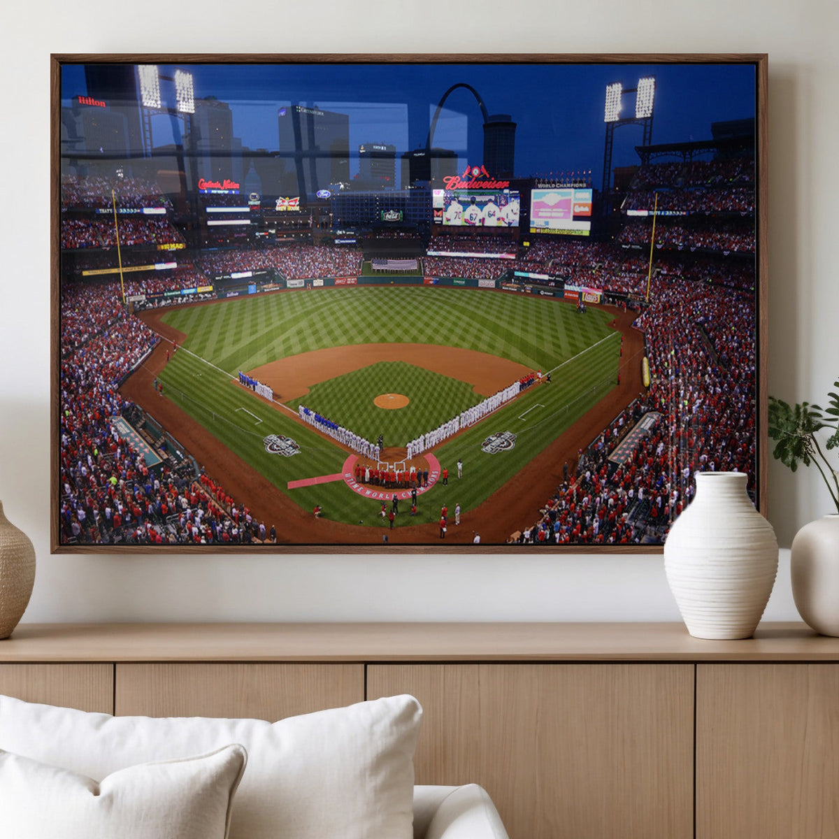 St. Louis Cardinals Baseball Team Print - Busch Stadium Wall