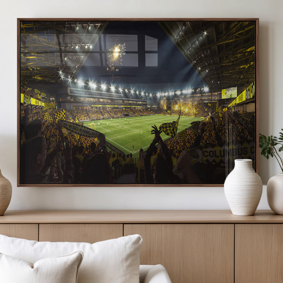 Columbus Crew Soccer Team Print - Columbus Crew Stadium Wall