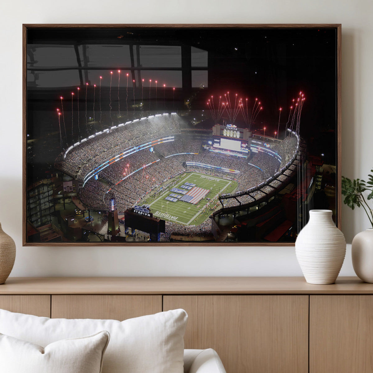 New England Patriots Team Print Wall Art- Foxborough