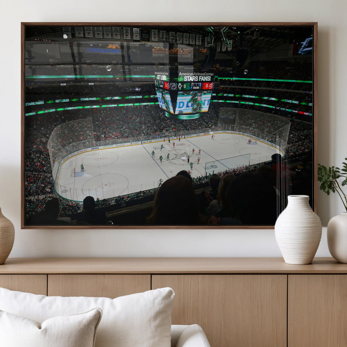 American Airlines Center Dallas Stars Wall Art Canvas Print