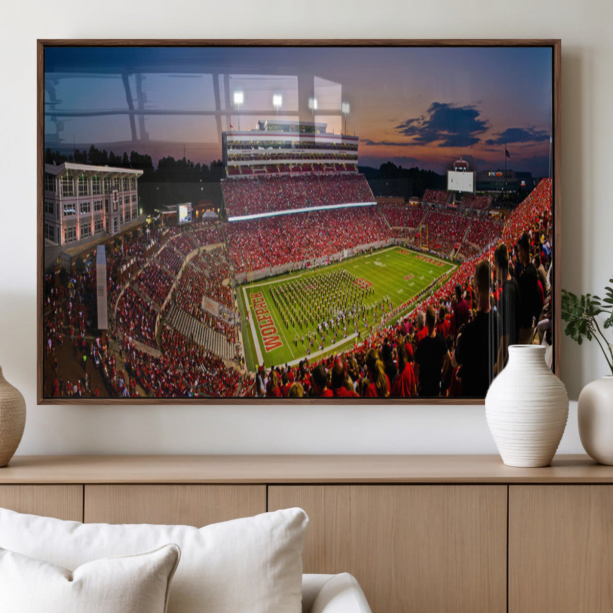 NC State Wolfpack Football Team Print - Raleigh