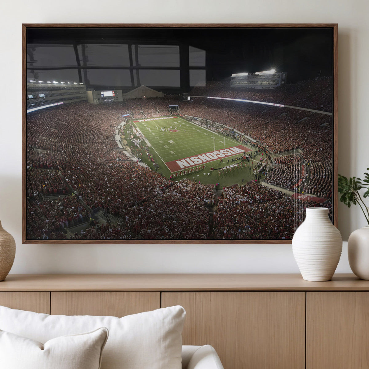 Wisconsin Badgers Football Team Print - Madison Camp Randall