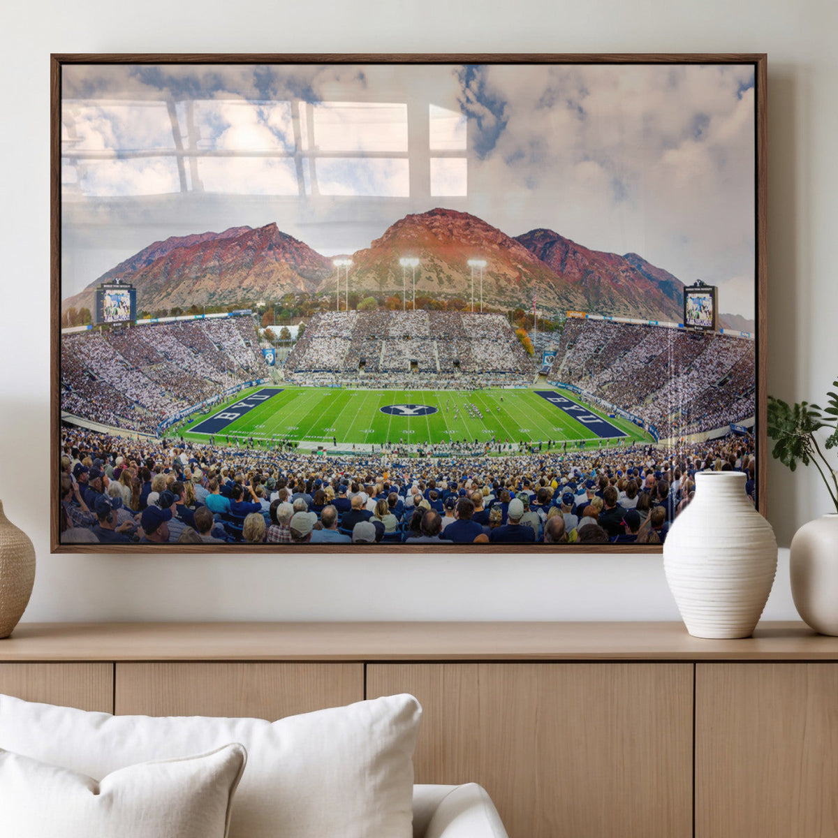 Brigham Young University Cougars Football Team Print - Provo