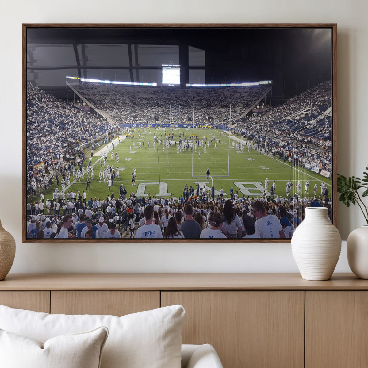 Brigham Young University Cougars Football Print Canvas -