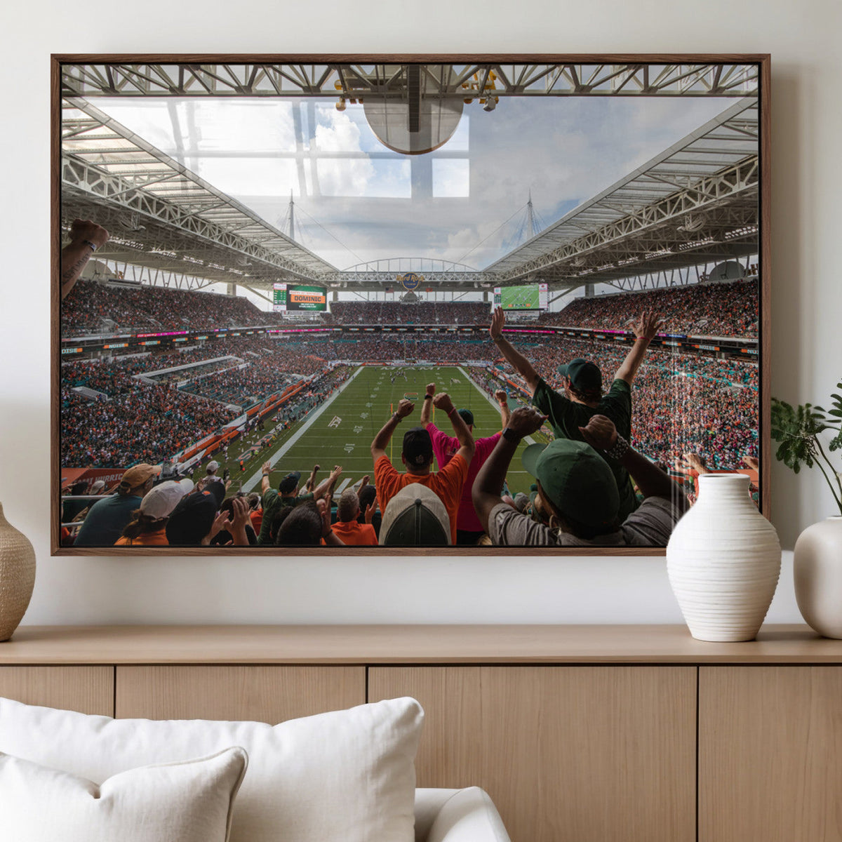 Miami Hurricanes Football Team Wall Art Print - Miami Hard