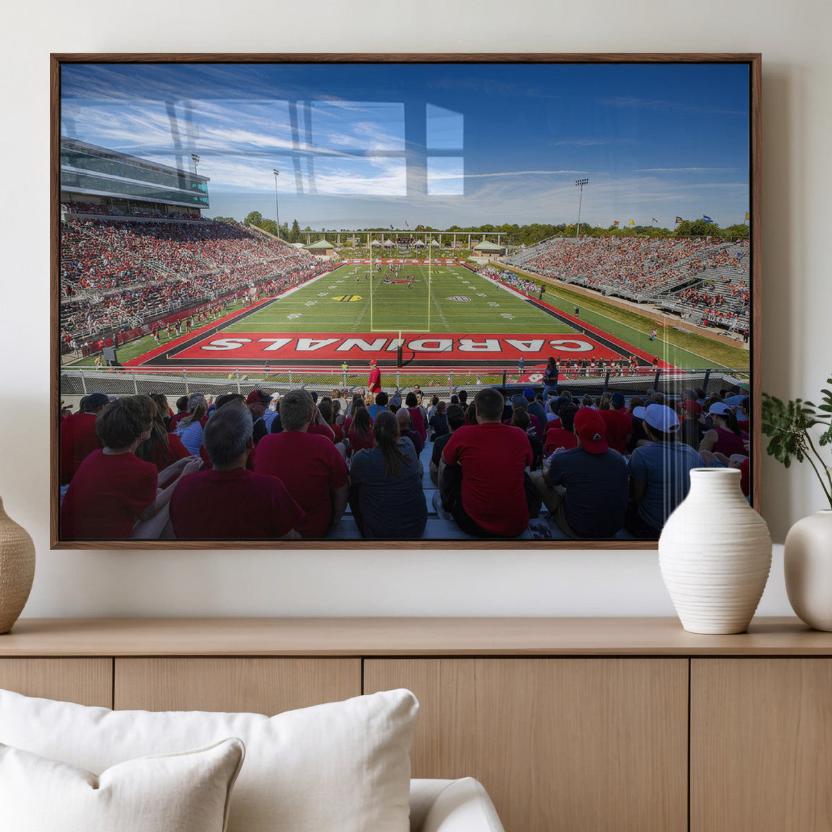 Ball State Cardinals Football Team Print - Muncie Scheumann