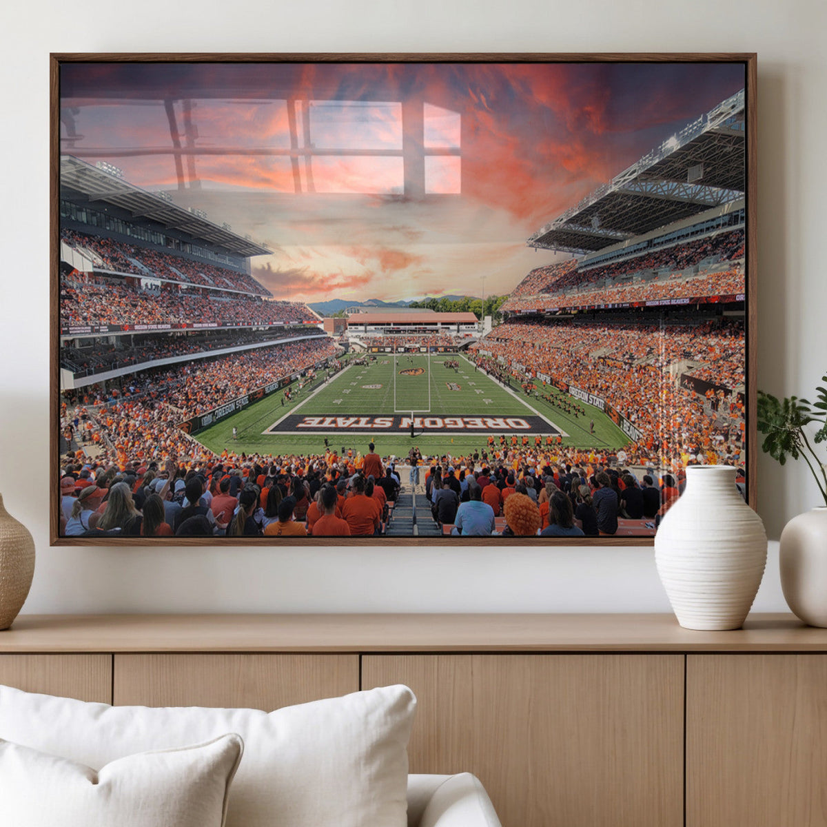 Oregon State Beavers Football Team Print - Corvallis Reser