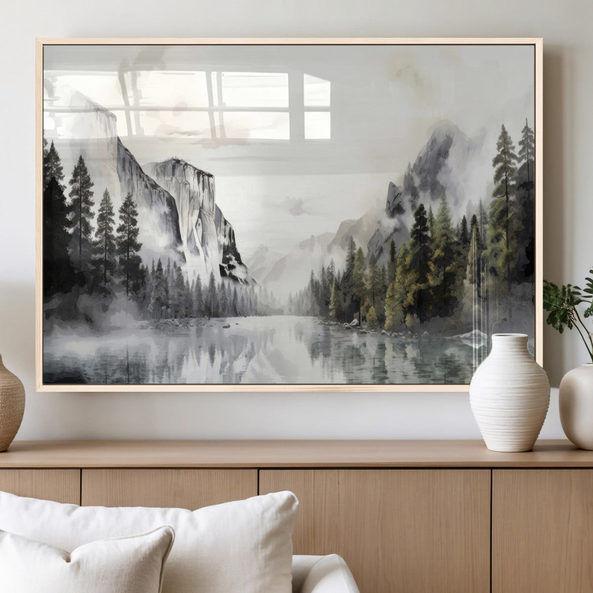 Yosemite Valley Wall Art Canvas Print – Framed and Ready to