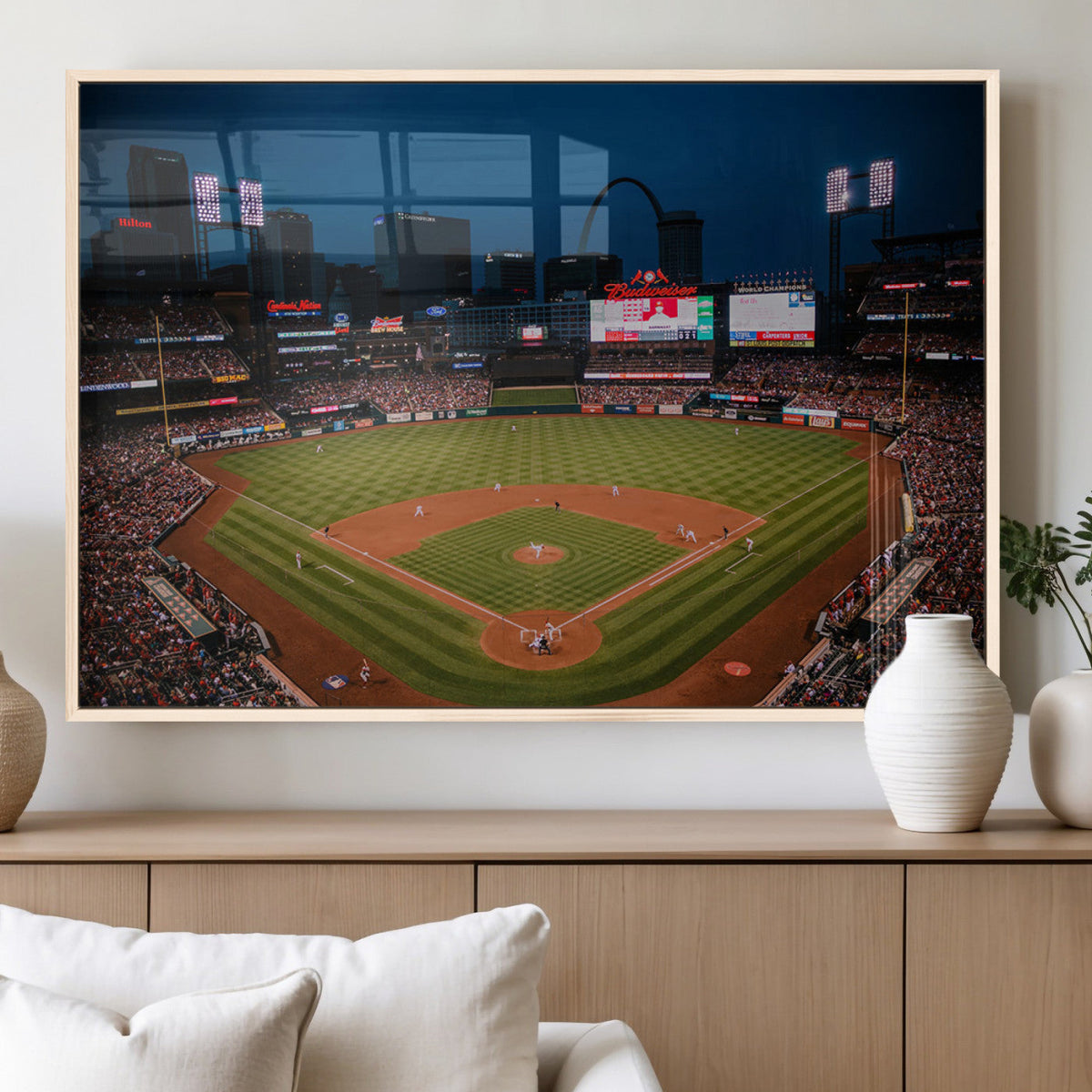 St. Louis Cardinals Baseball Team Print - Busch Stadium Wall