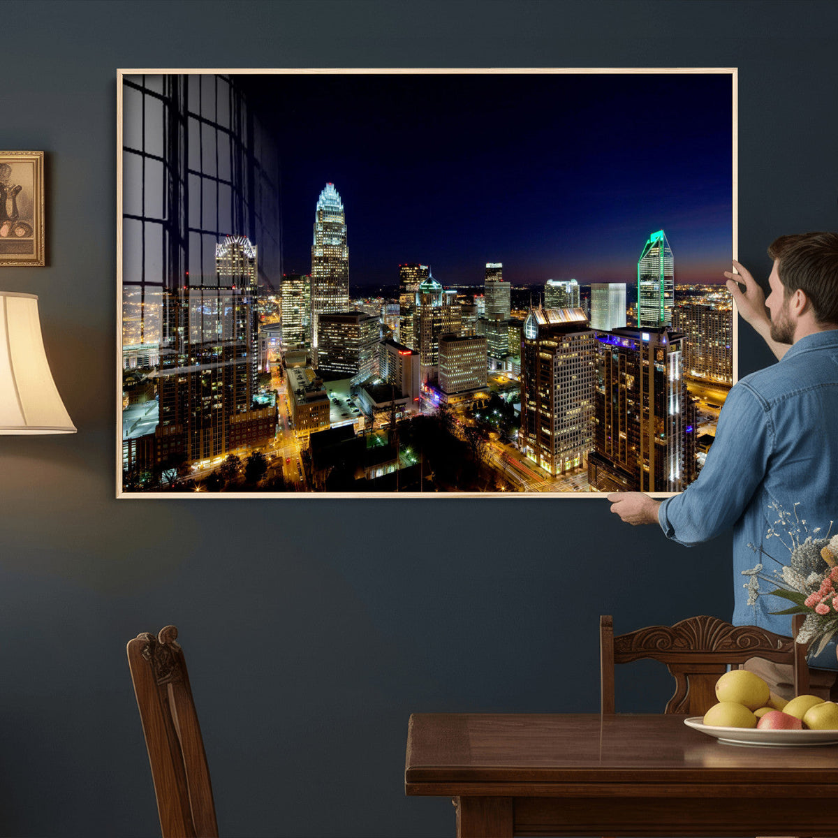 Atlanta Skyline Wall Art Canvas Print – Modern Cityscape