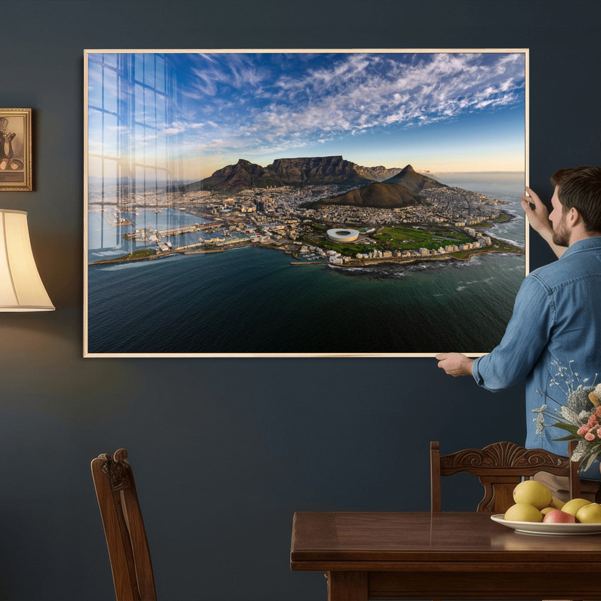 Cape Town Wall Art Canvas Print – Table Mountain Coastal