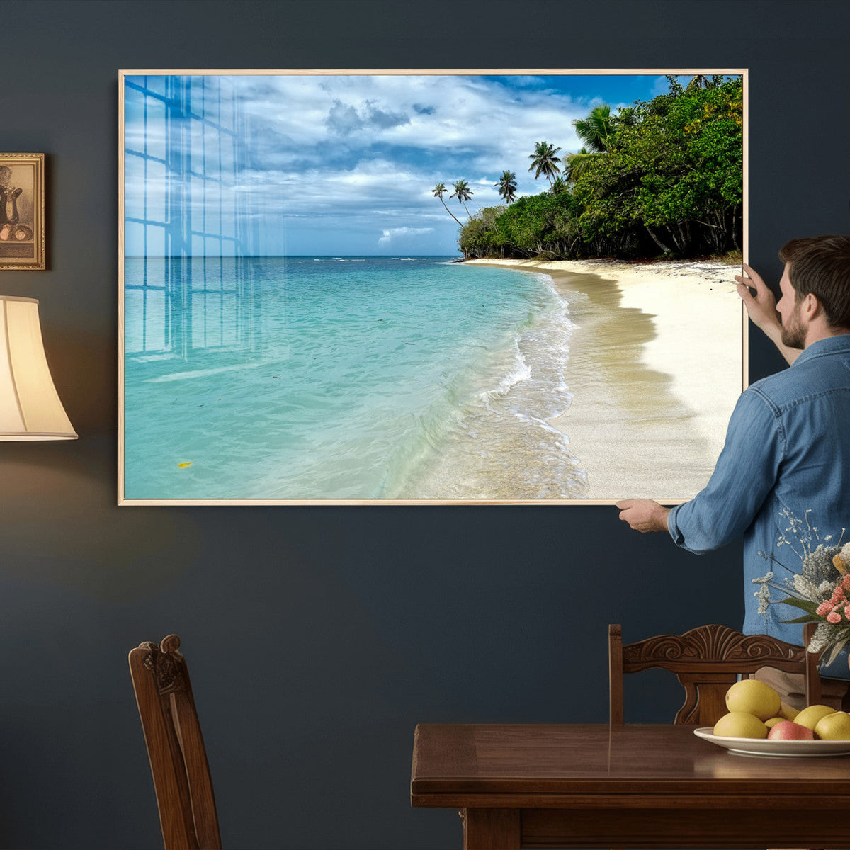 Puerto Rico Beach Paradise Wall Art – Tropical Coastal Print