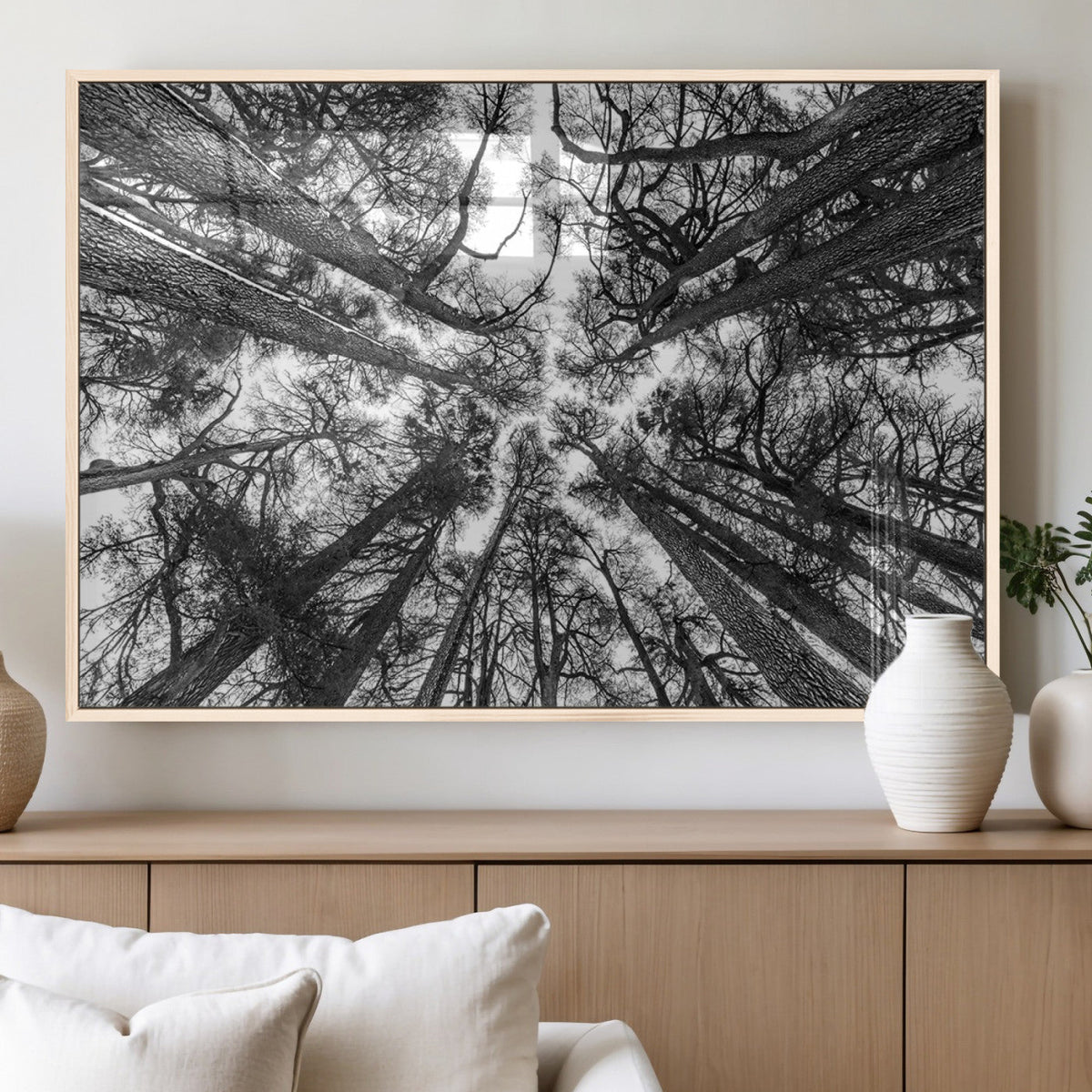 Trees Contemporary Art Canvas Print