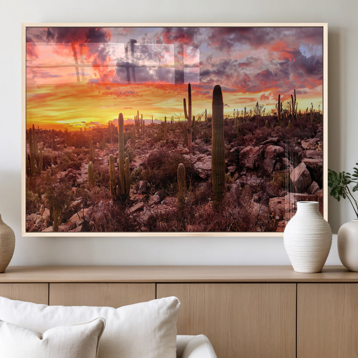 Arizona Desert Print, Western Cowboy Wall Art Print