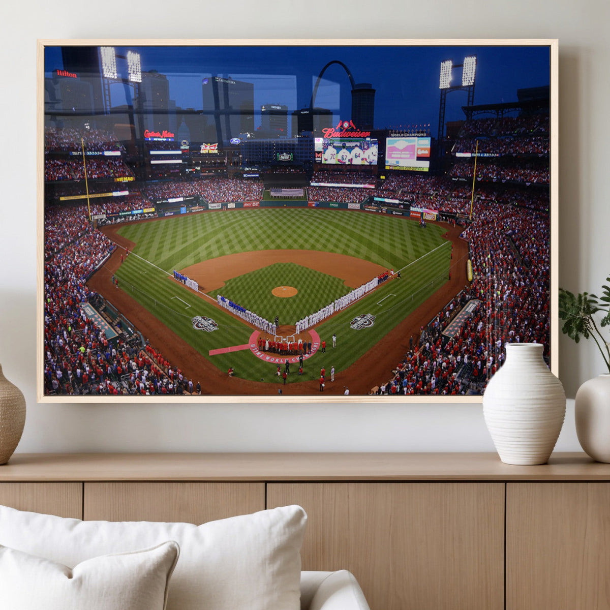 St. Louis Cardinals Baseball Team Print - Busch Stadium Wall