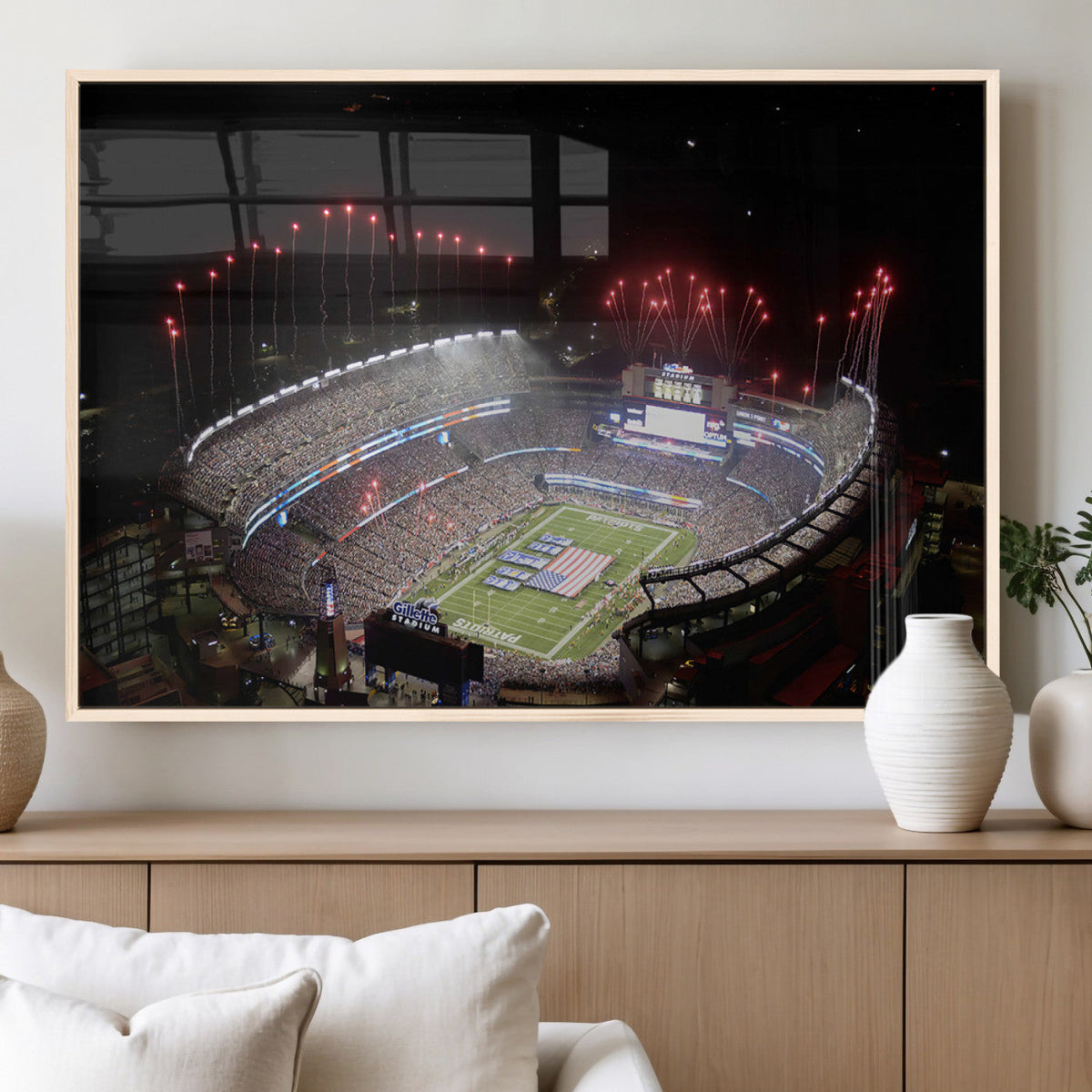 New England Patriots Team Print Wall Art- Foxborough