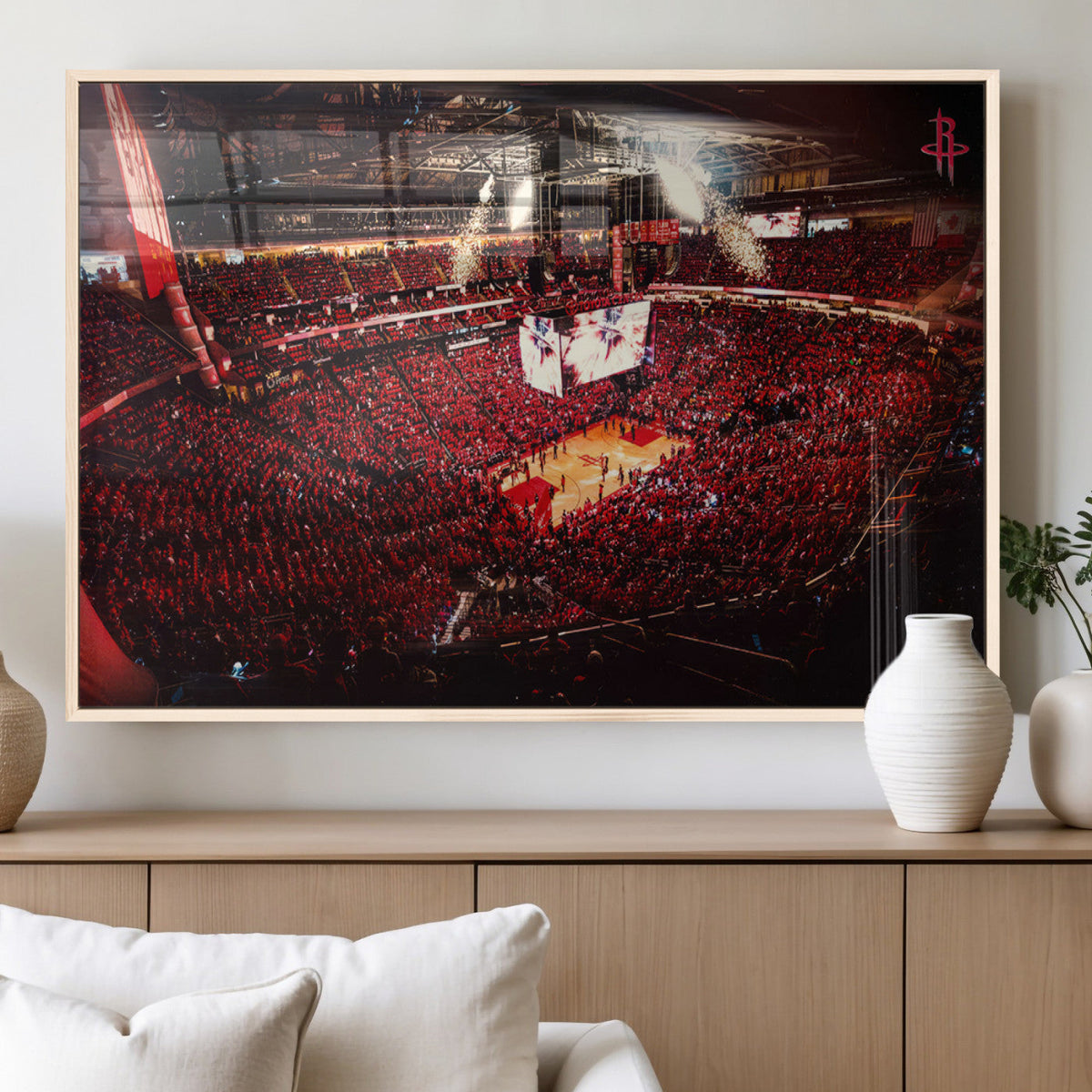 Houston Rockets Basketball Team Print Canvas- Houston Toyota