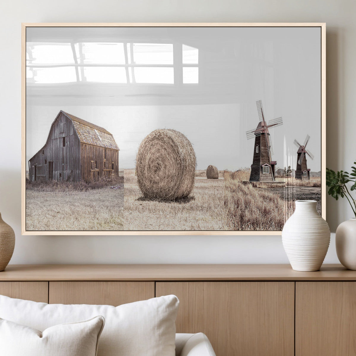 Farm Prints Set, Set of 3 Farmhouse Wall Art, Country House