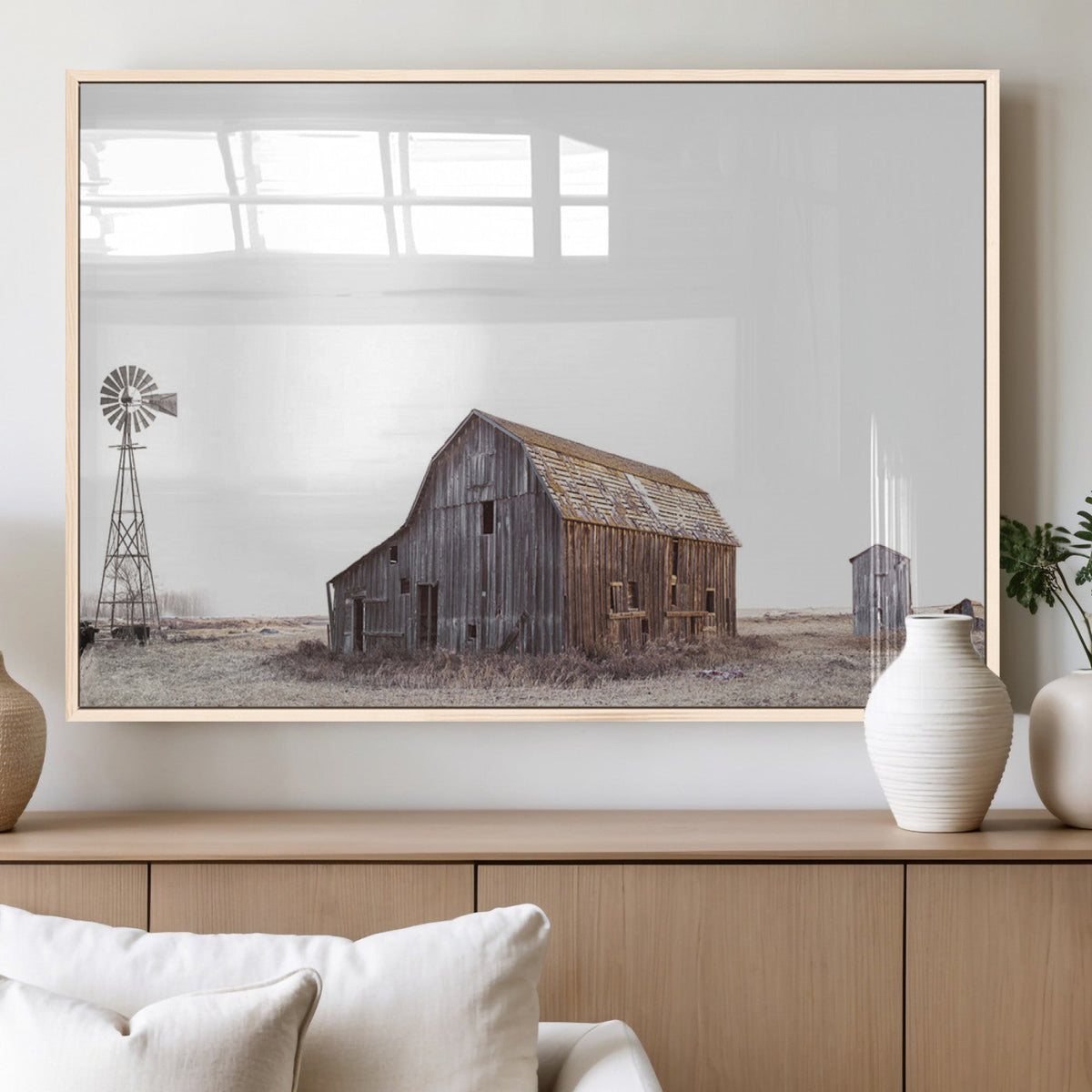Set of 3 Rustic Farmhouse Wall Art Prints – Country Barn,