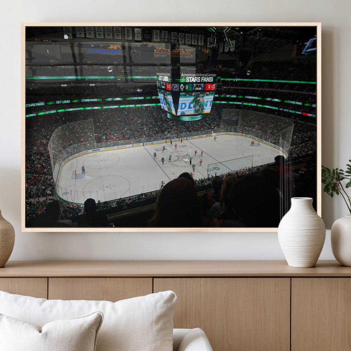 American Airlines Center Dallas Stars Wall Art Canvas Print