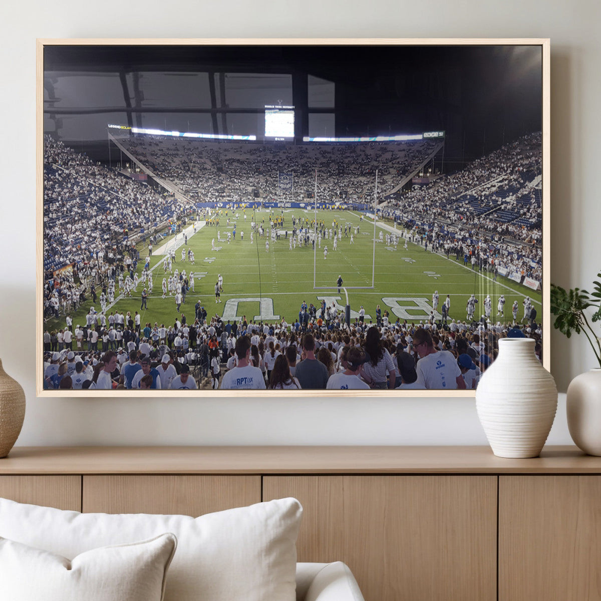 Brigham Young University Cougars Football Print Canvas -