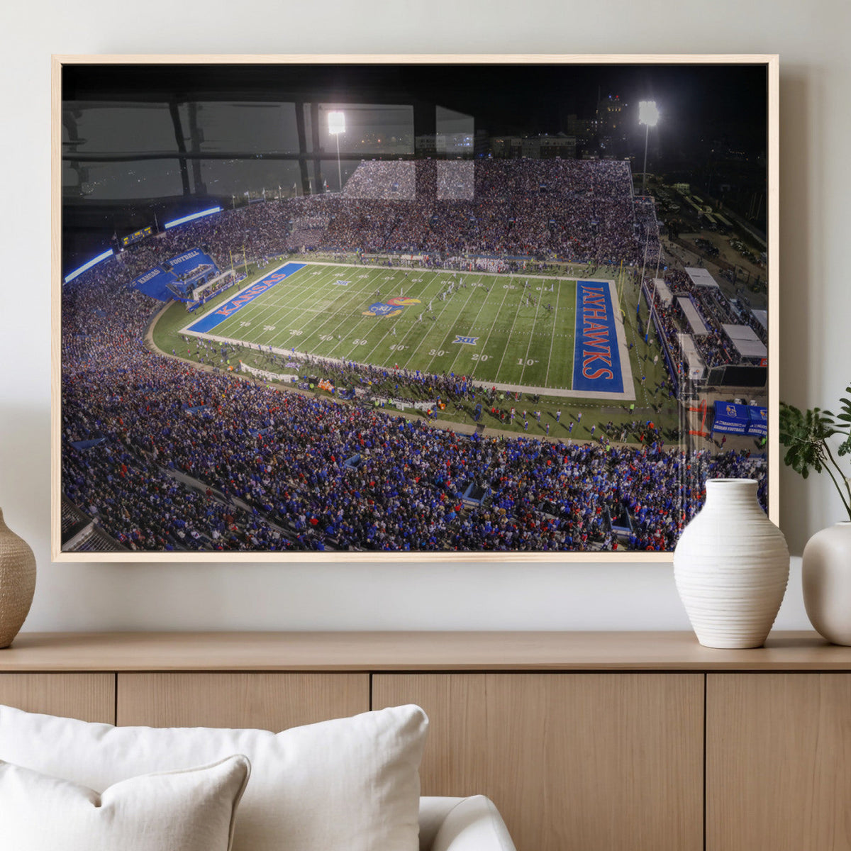 University of Kansas Jayhawks Football Team Print - Lawrence