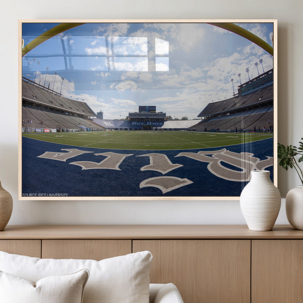 Rice University Owls Football Team Print - Houston Rice