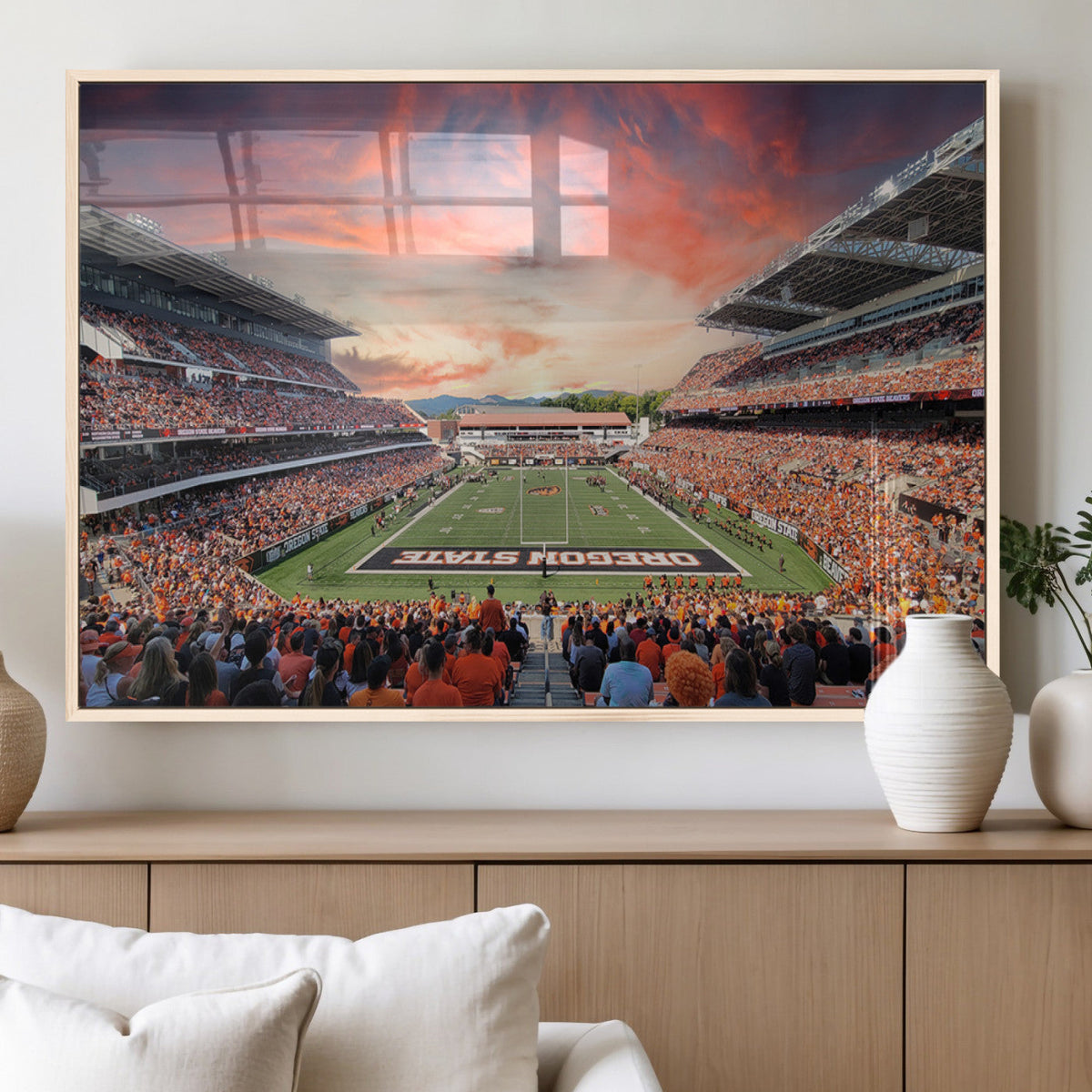 Oregon State Beavers Football Team Print - Corvallis Reser