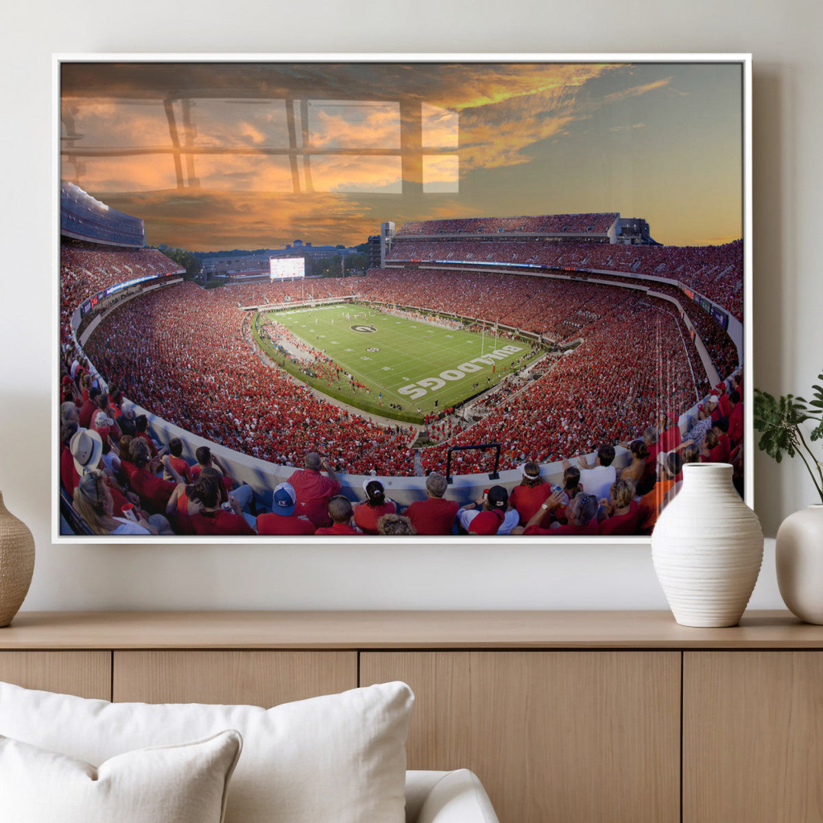 Dooley Stadium Wall Art, Sports Arena Canvas Print, Dooley