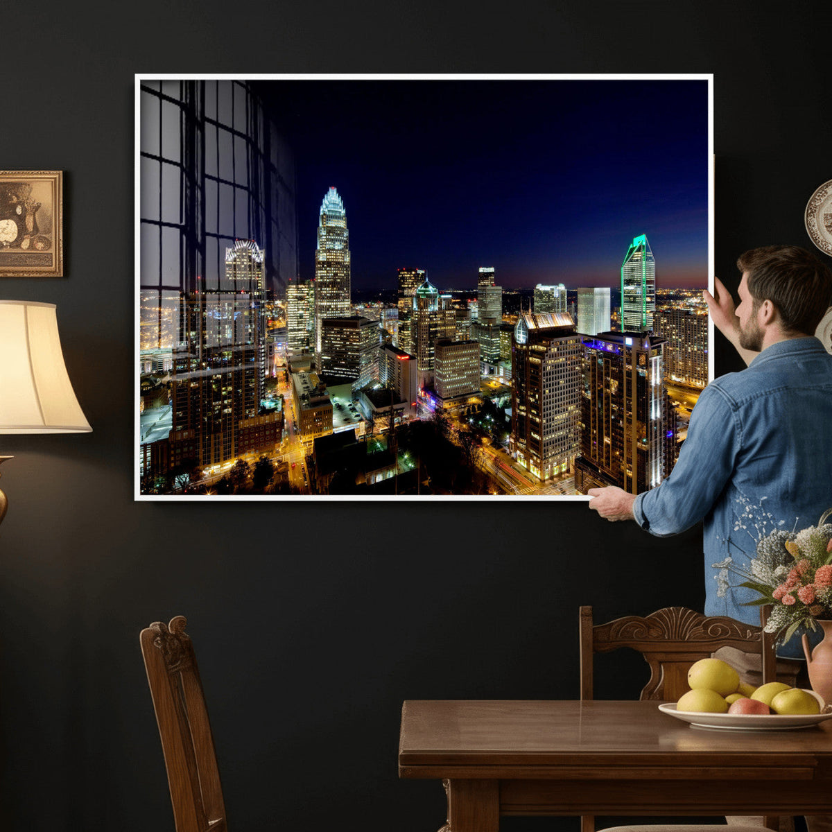 Atlanta Skyline Wall Art Canvas Print – Modern Cityscape