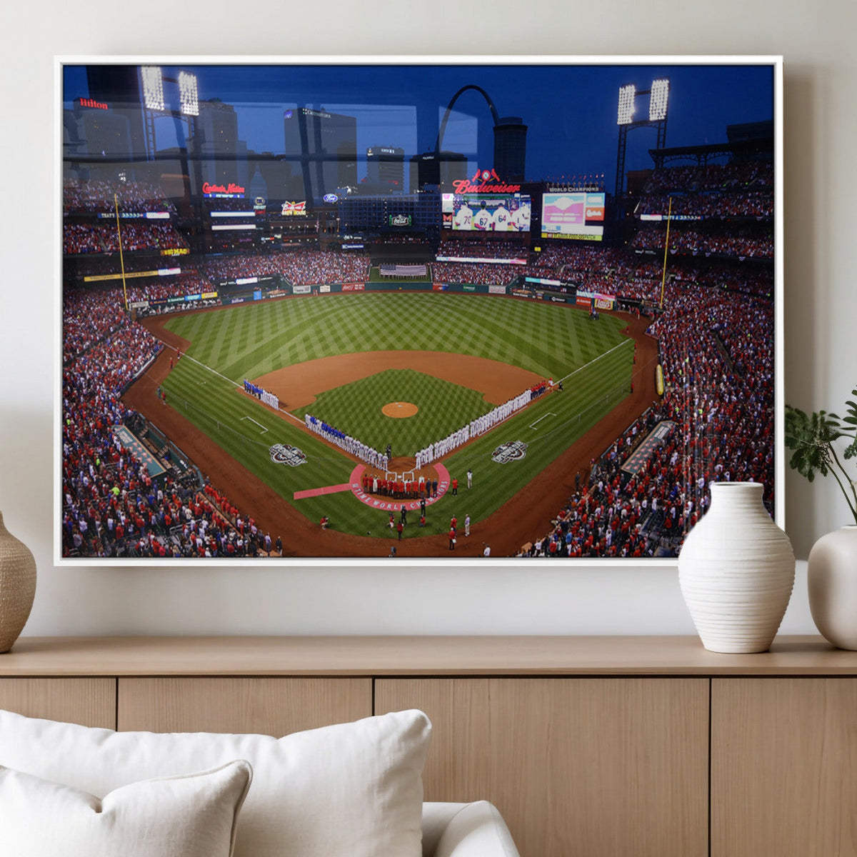 St. Louis Cardinals Baseball Team Print - Busch Stadium Wall