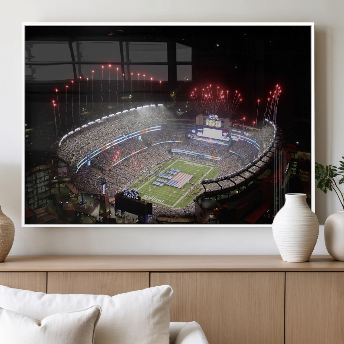 New England Patriots Team Print Wall Art- Foxborough