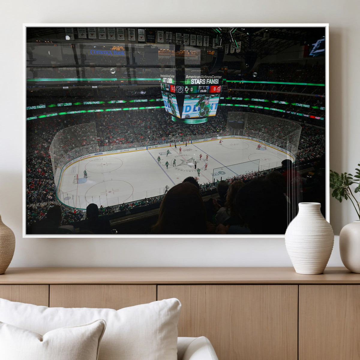 American Airlines Center Dallas Stars Wall Art Canvas Print