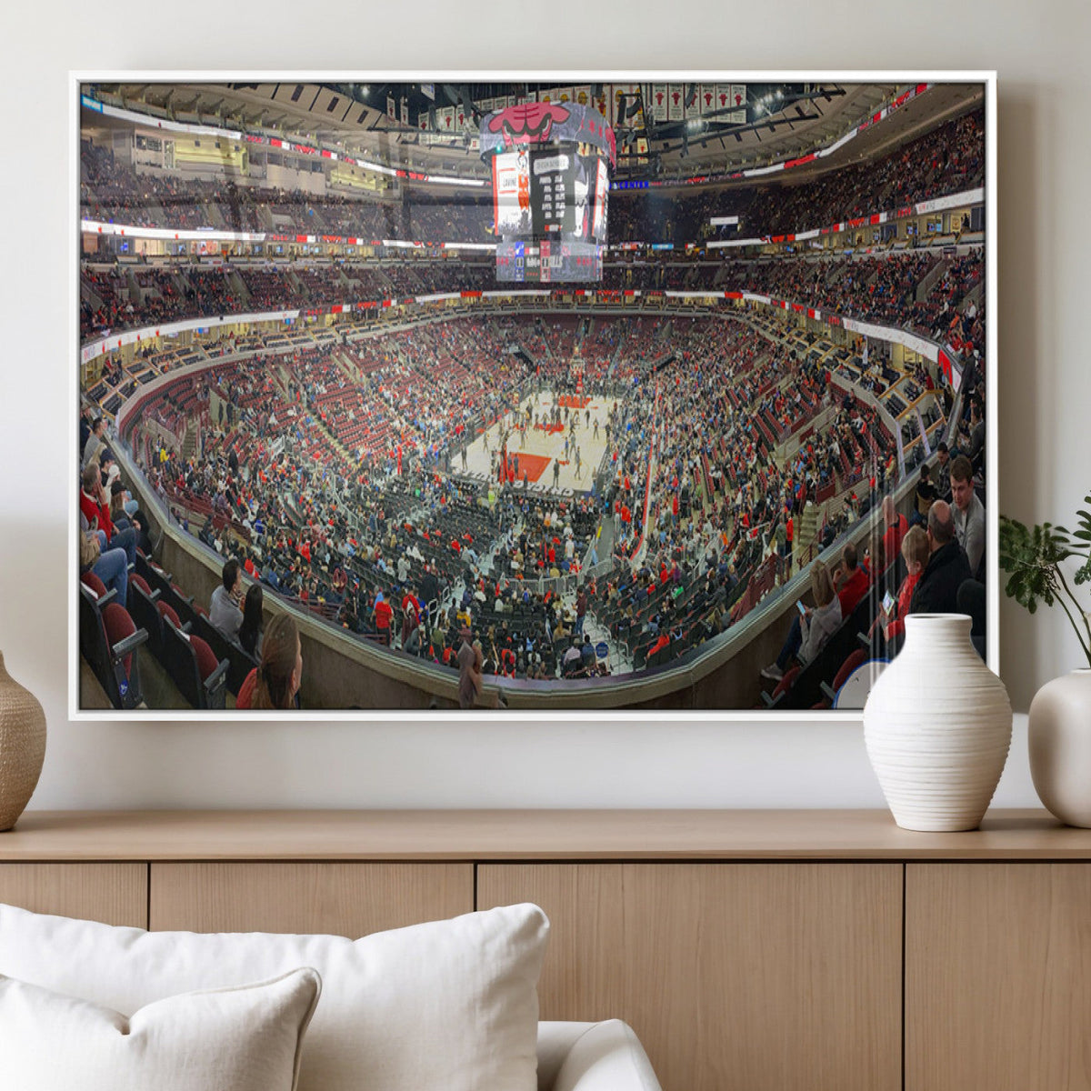 United Center Chicago Bulls Stadium Wall Art Canvas Print