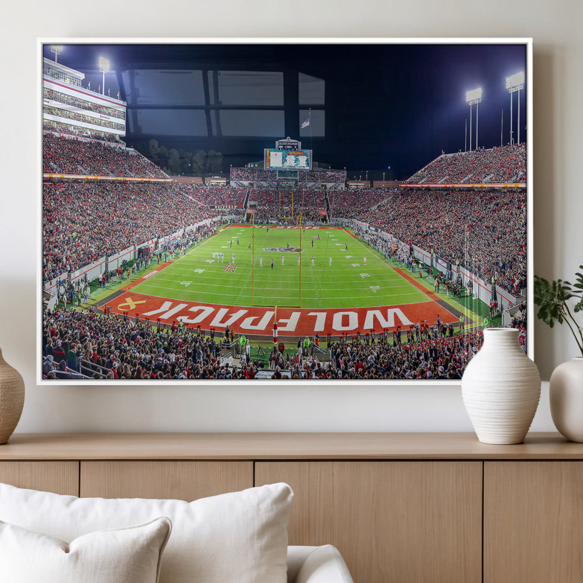 NC State Wolfpack Canvas Print - Raleigh Carter-Finley