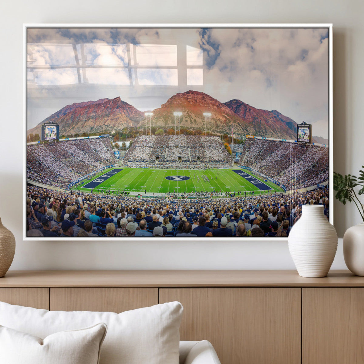 Brigham Young University Cougars Football Team Print - Provo