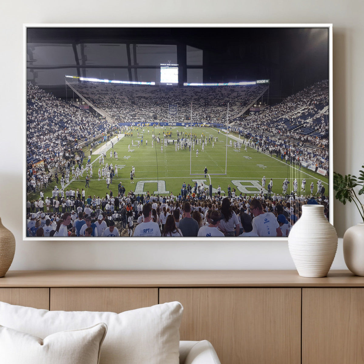 Brigham Young University Cougars Football Print Canvas -