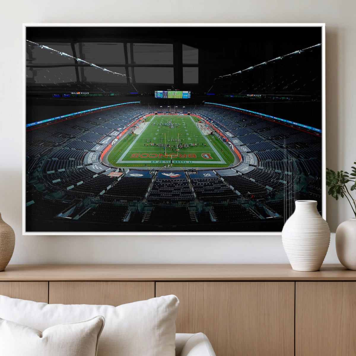 Denver Broncos Football Team Print Canvas- Denver Empower