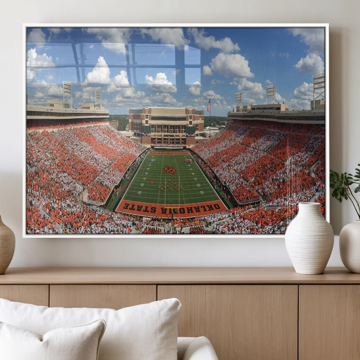Oklahoma State Cowboys Football Team Print - Stillwater