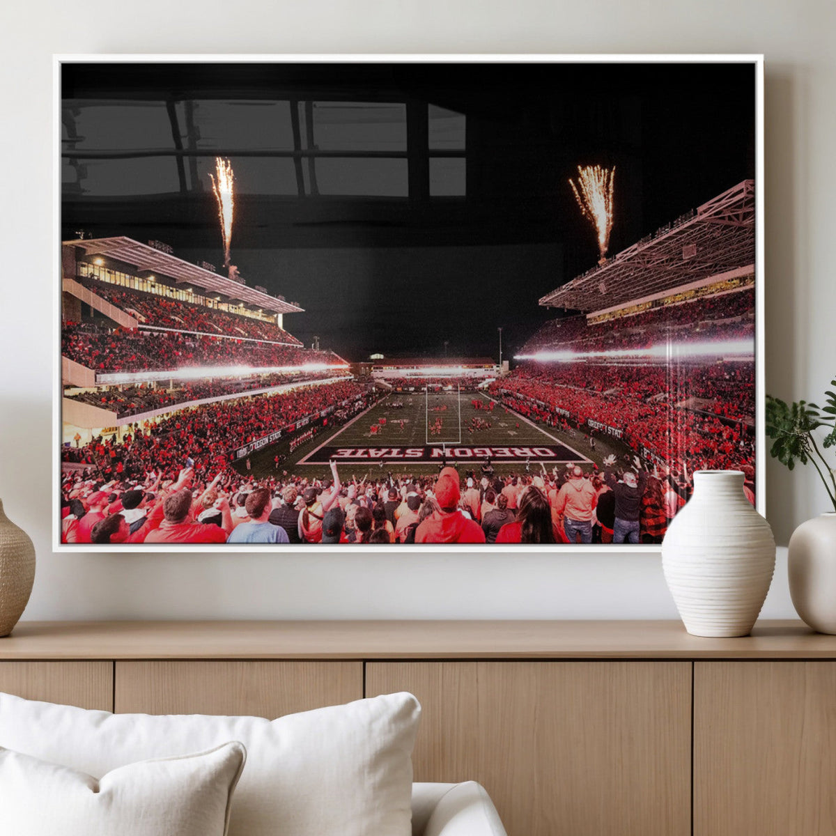 Oregon State Beavers Football Team Print - Corvallis Reser