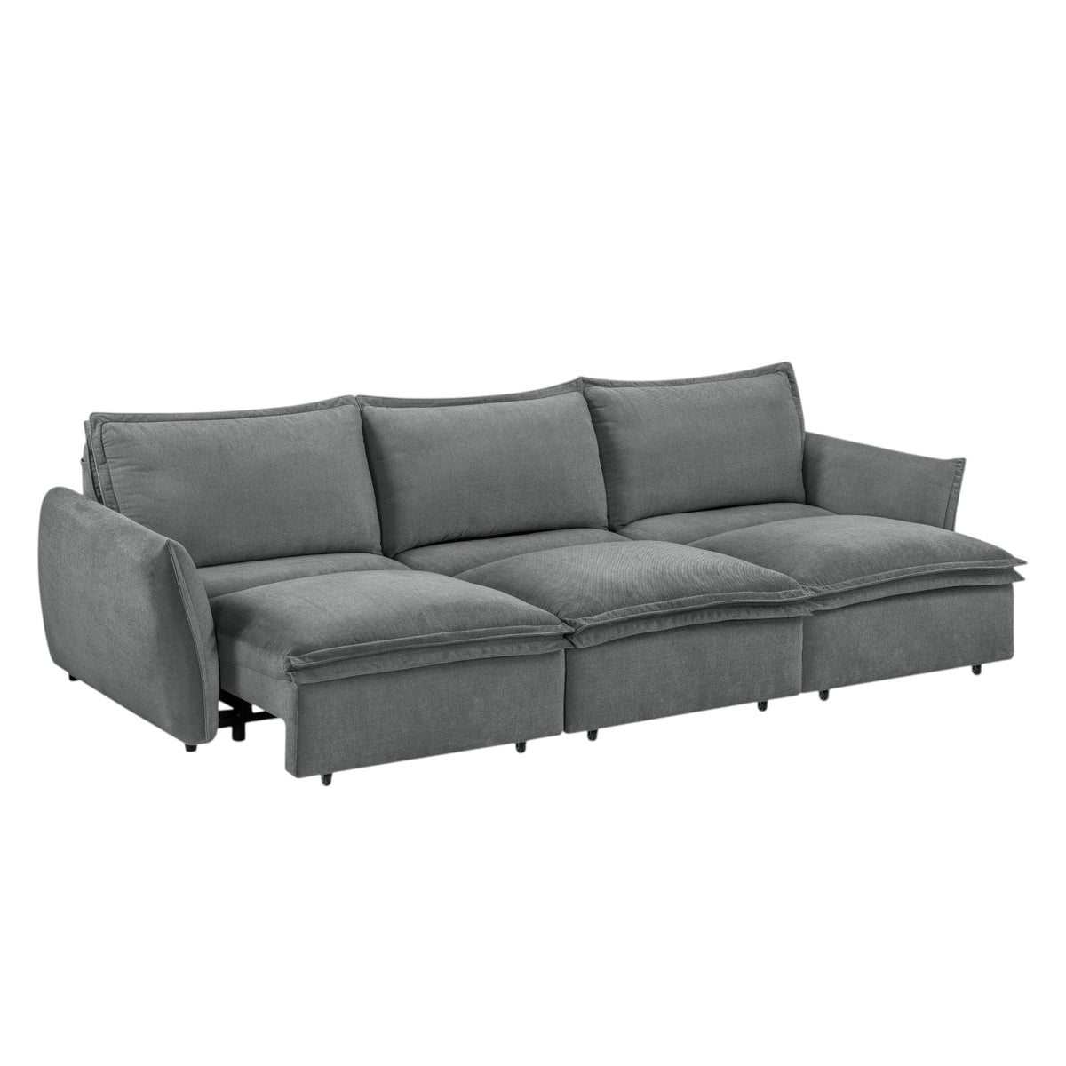 Power Sofa With Sleeper with Power Reclining - Gray